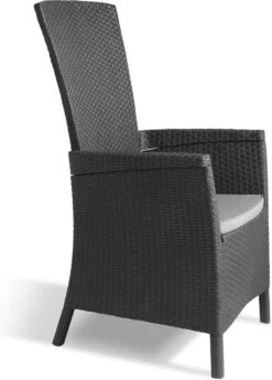 Allibert Vermont Verstelbare Tuinstoel - 64x68x107cm - Grafiet -Tuin- En Buitengereedschapswinkels 860x1200