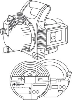 GARDENA - Classic Besproeiingspomp 3000/4 Compleet - Waterpomp - Incl. 3.5 M Aanzuigslang En 20 M Slang -Tuin- En Buitengereedschapswinkels 867x1200