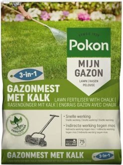Pokon Gazonmest Met Kalk - 5kg - Mest - Geschikt Voor 75m² - 120 Dagen Voeding -Tuin- En Buitengereedschapswinkels 896x1200 5