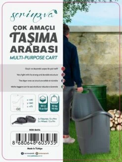 Kruiwagen Met Wielen Antraciet Tuintrolley Shoppingkar Bolderkar Max 50kg -Tuin- En Buitengereedschapswinkels 907x1200 1