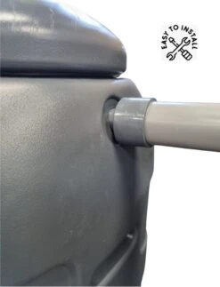 Regenton Rainsaver - Antraciet 100 L + Voet + Vulautomaat -Tuin- En Buitengereedschapswinkels 919x1200