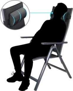 Casaria Tuinstoel Aluminium - 2 Stuks Inklapbaar - Antraciet -Tuin- En Buitengereedschapswinkels 966x1200