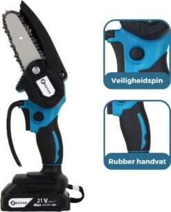 NovarGarden® Mini Kettingzaag NG1 - Met 2x Accu - Takkenzaag - Snoeizaag - Electrisch - Handzaag - Boomzaag - 21V -Tuin- En Buitengereedschapswinkels 970x1200 5