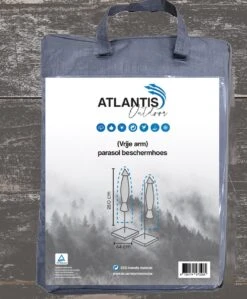 Weersbestendige Parasolhoes - Max. 4 X 4 M - Grijs / Antraciet - Zweefparasol -Tuin- En Buitengereedschapswinkels 992x1200