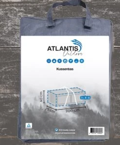 Opbergtas Voor Tuinmeubelkussens - 200 X 75 X 60 Cm (4 – 6 Lounge- Tuinkussens) - Grijs / Antraciet -Tuin- En Buitengereedschapswinkels 992x1200 4